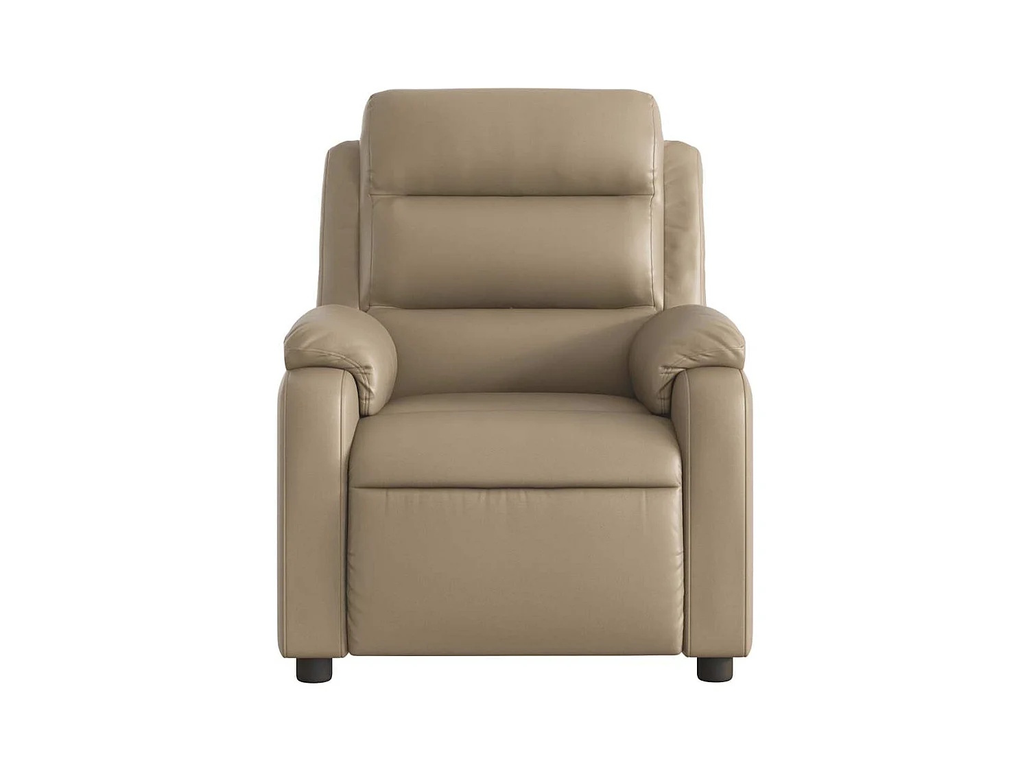 Fauteuil de massage inclinable électrique cappuccino similicuir