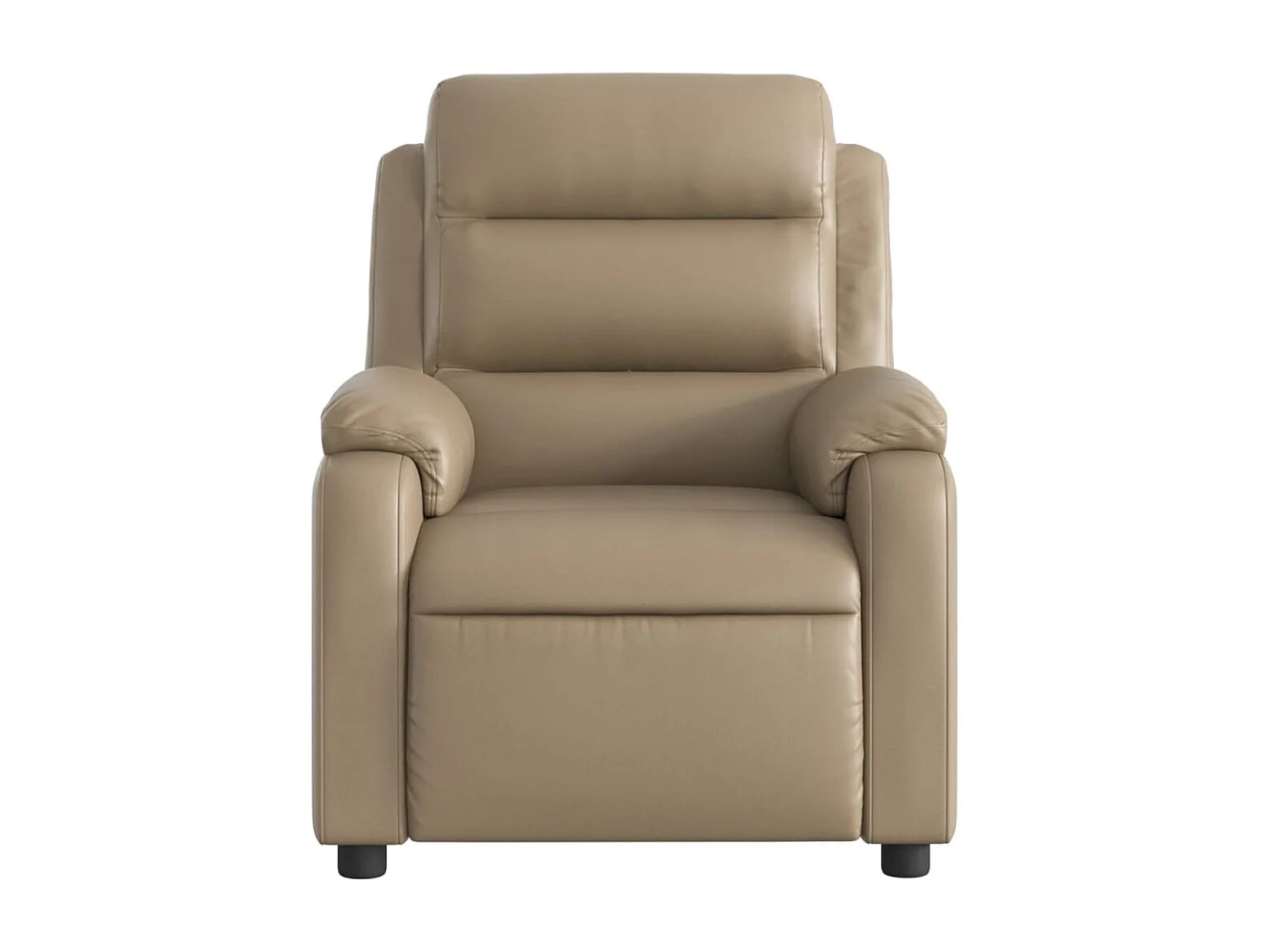 Fauteuil de massage inclinable électrique cappuccino similicuir