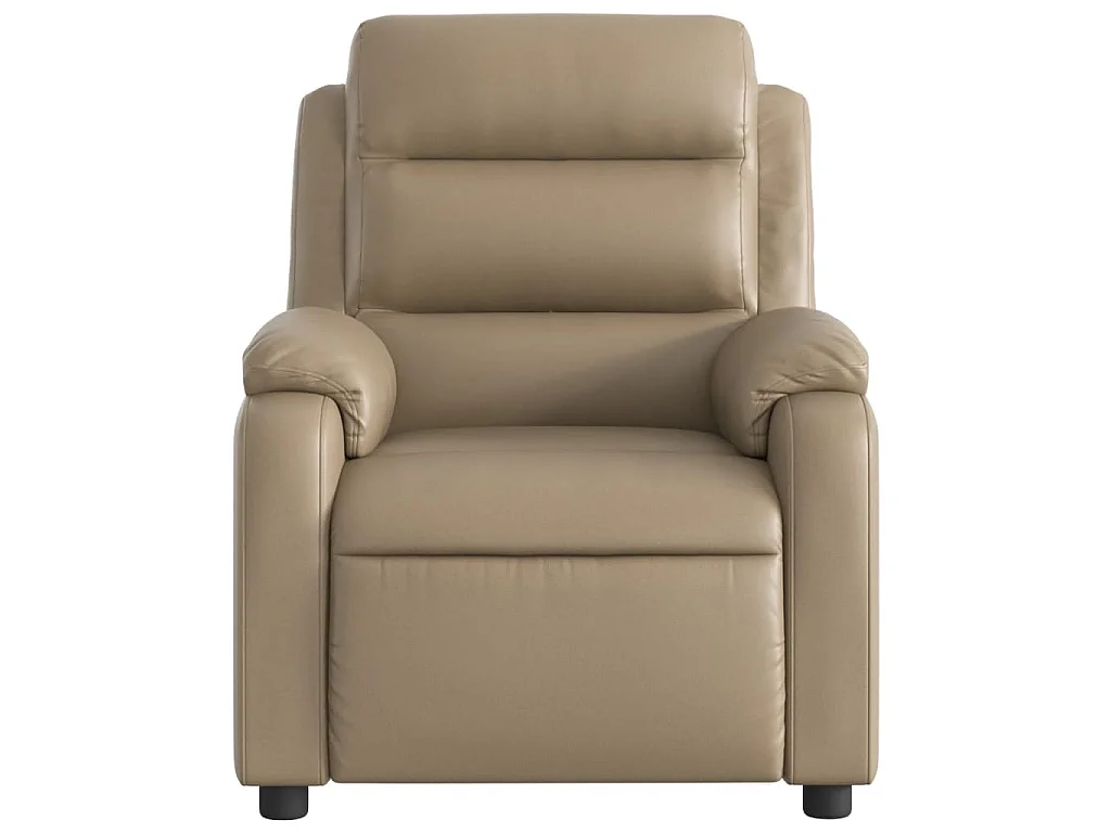 Fauteuil de massage inclinable électrique cappuccino similicuir