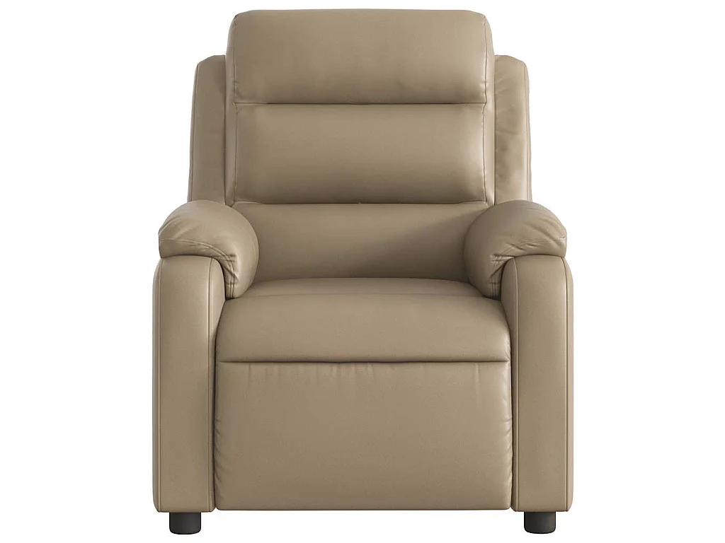 Fauteuil de massage inclinable électrique cappuccino similicuir