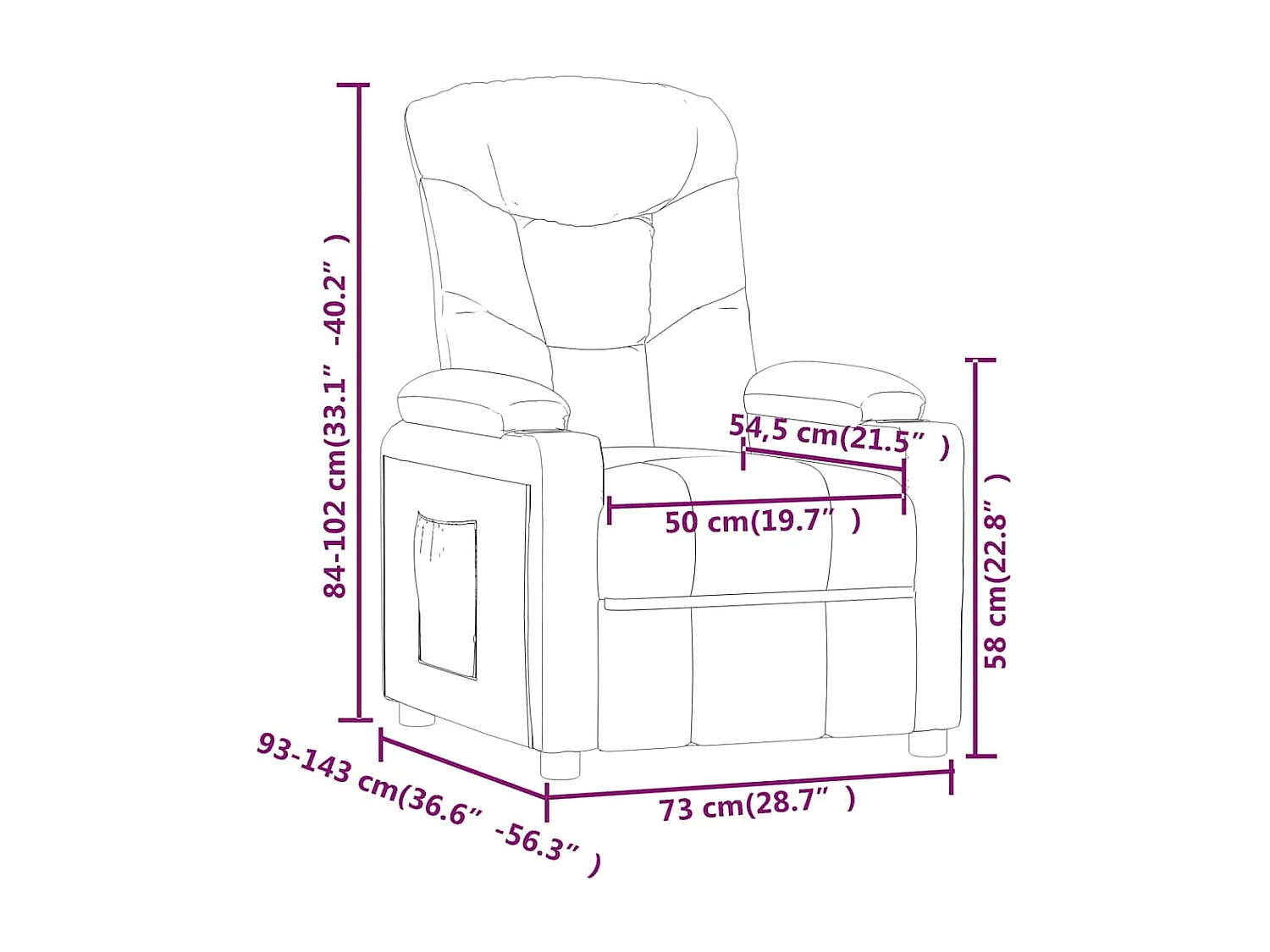 Sillón de masaje elevable tela gris claro