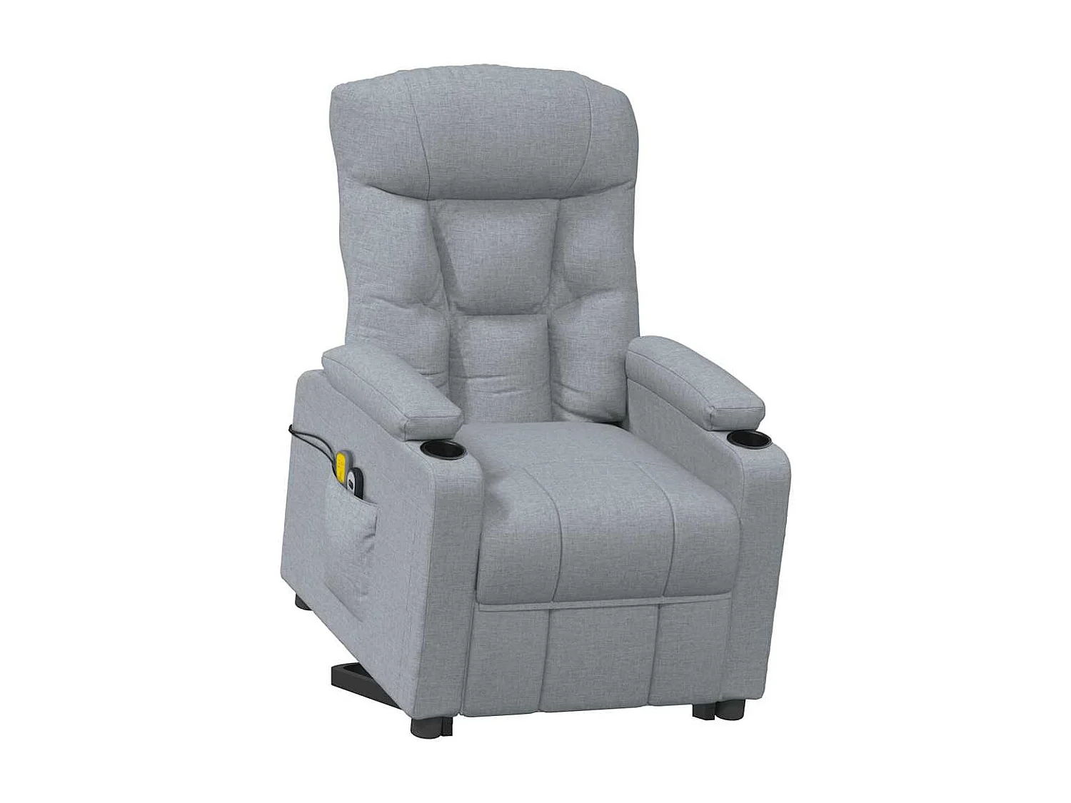 Sillón de masaje elevable tela gris claro