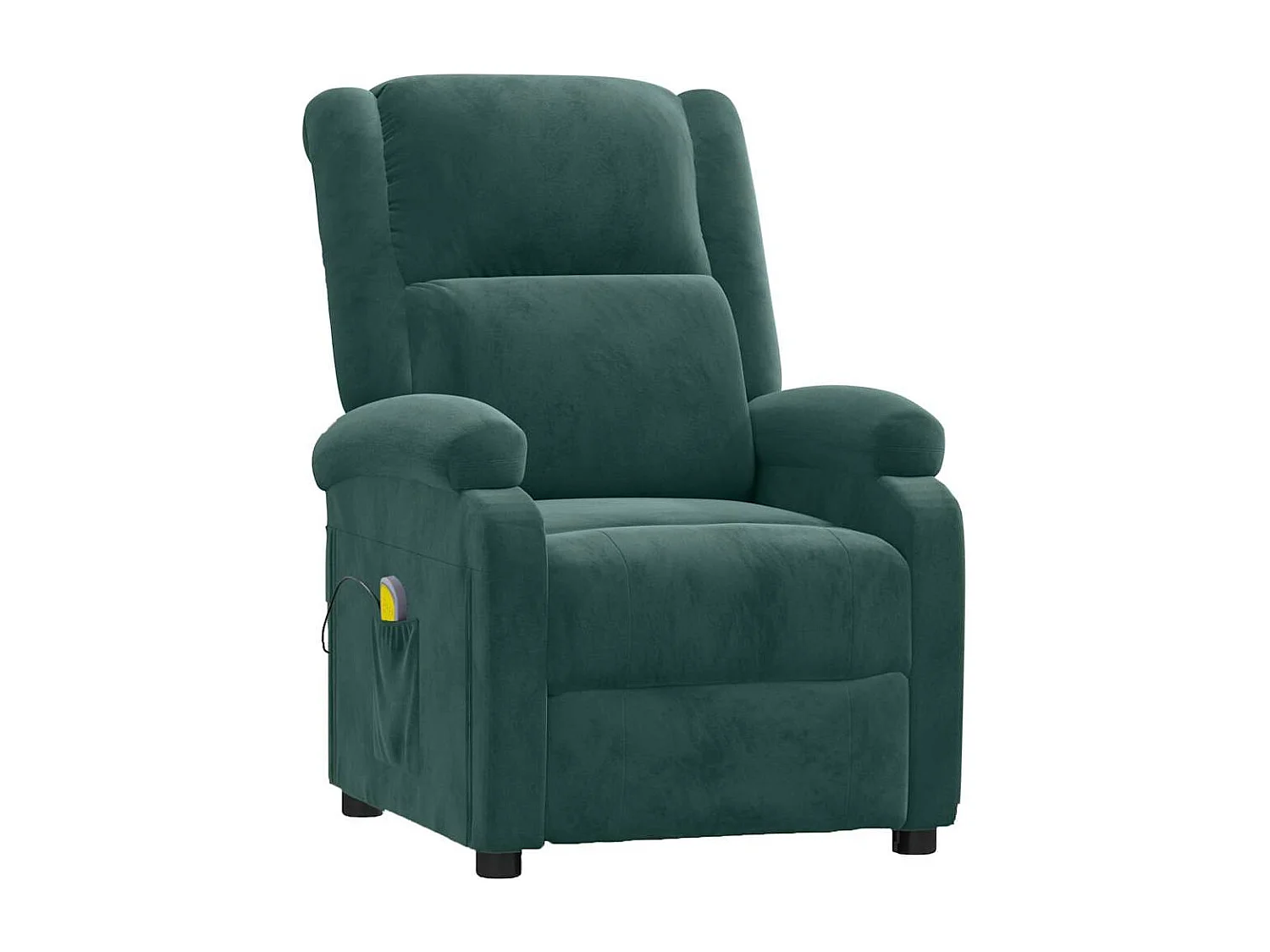 Fauteuil de massage Vert foncé velours