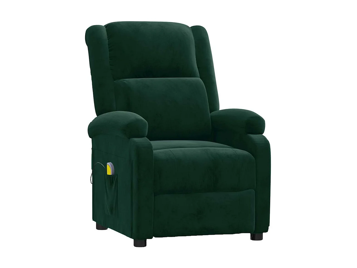 Fauteuil de massage Vert foncé velours