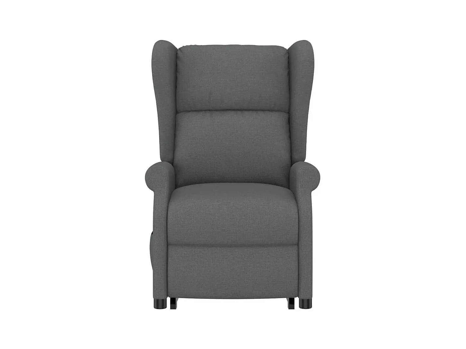Fauteuil de massage inclinable Gris foncé Tissu