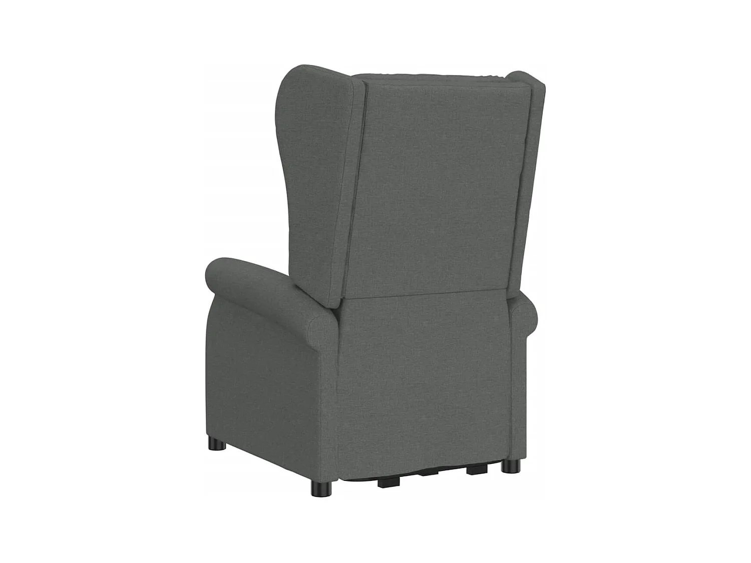 Fauteuil de massage inclinable Gris foncé Tissu