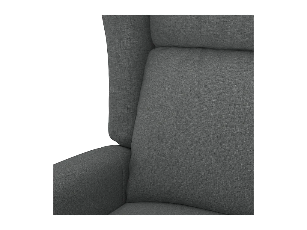 Fauteuil de massage inclinable Gris foncé Tissu