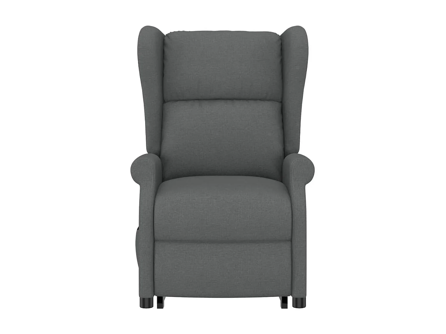 Sillón de masaje elevable tela gris oscuro