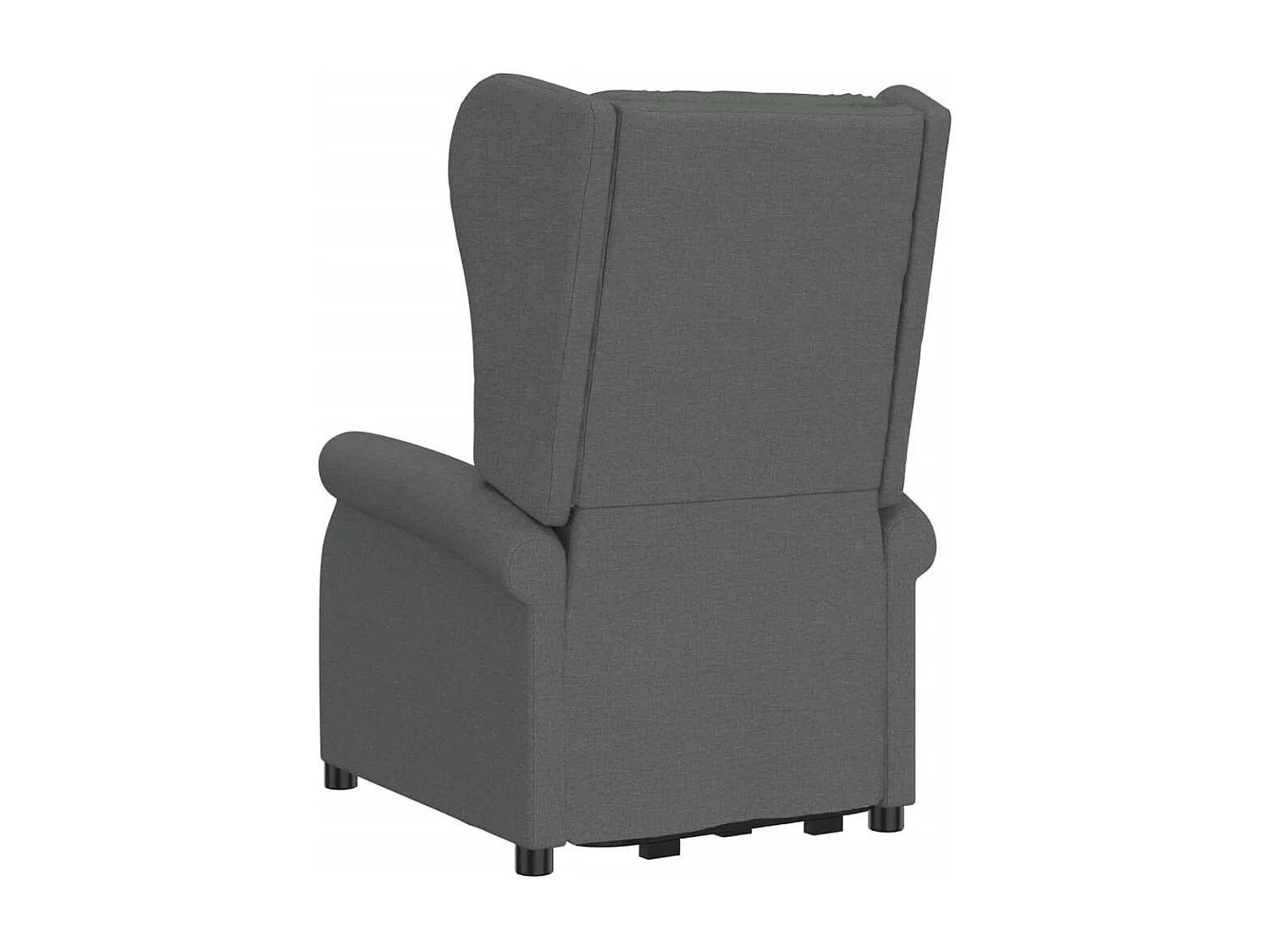 Fauteuil de massage inclinable Gris foncé Tissu
