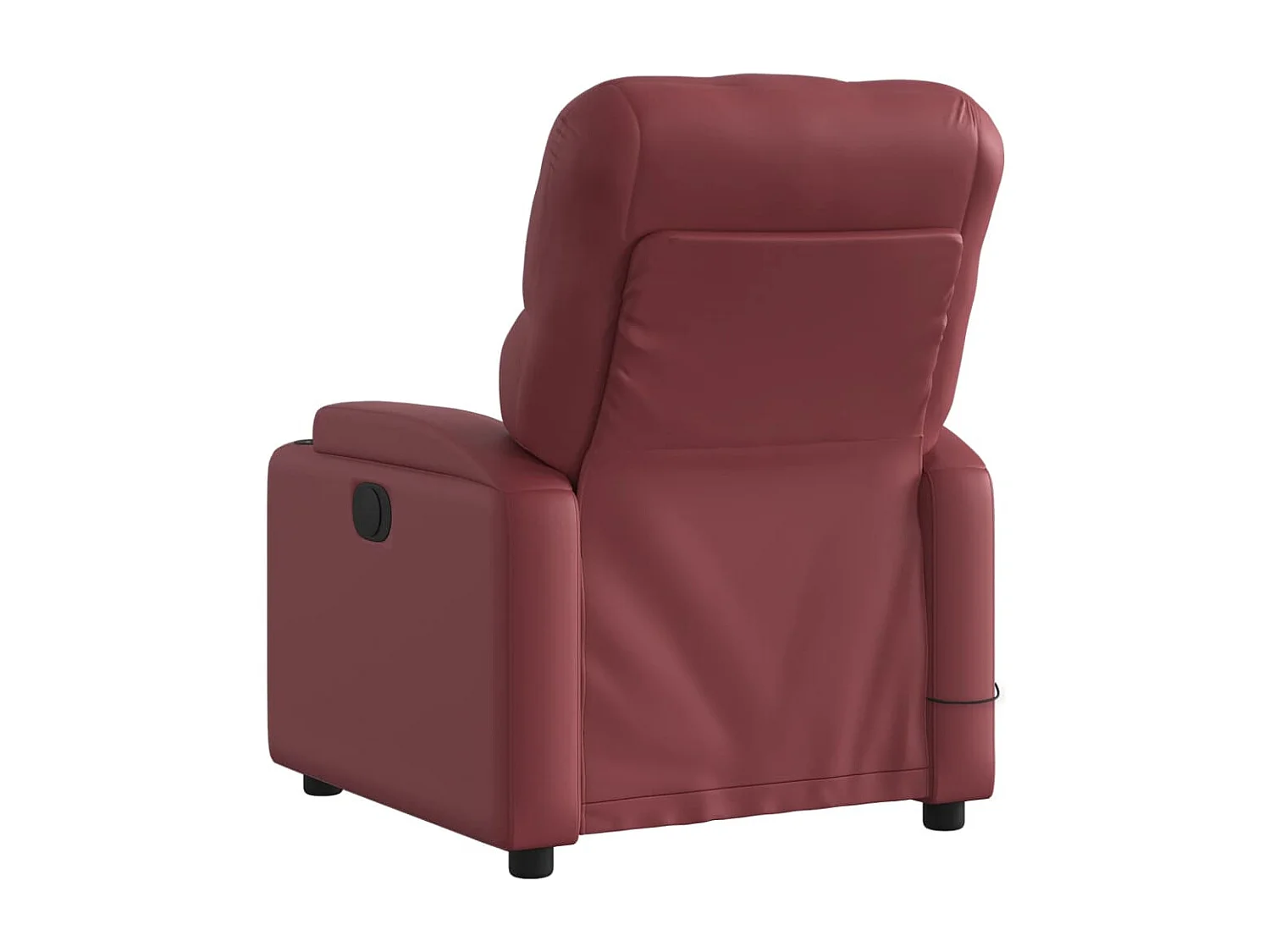Massagesessel Weinrot Kunstleder
