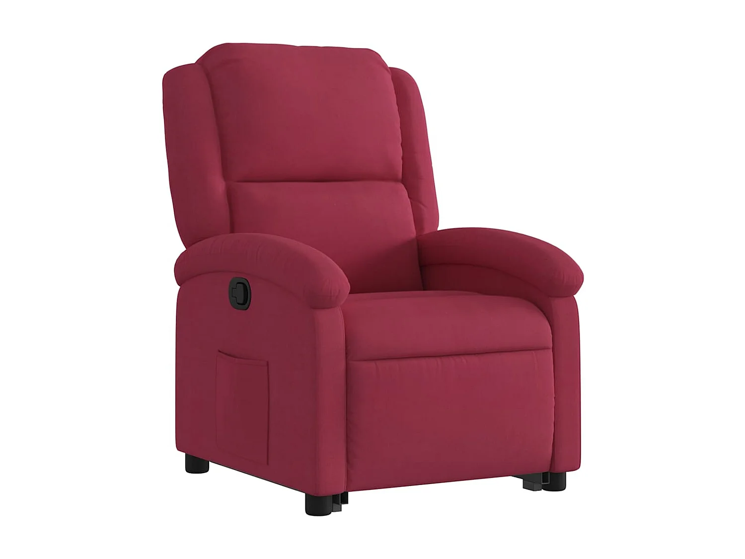 Fauteuil inclinable Rouge bordeaux Velours