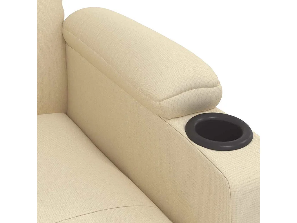 Fauteuil de massage Crème Tissu