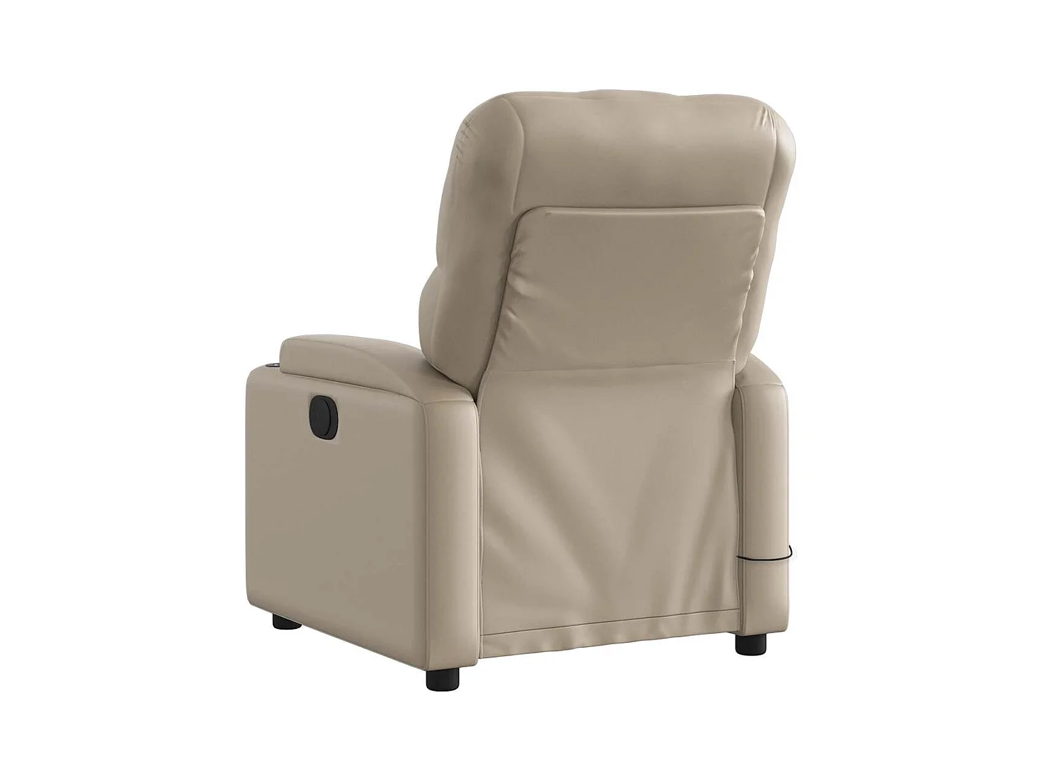 Fauteuil de massage inclinable électrique cappuccino similicuir