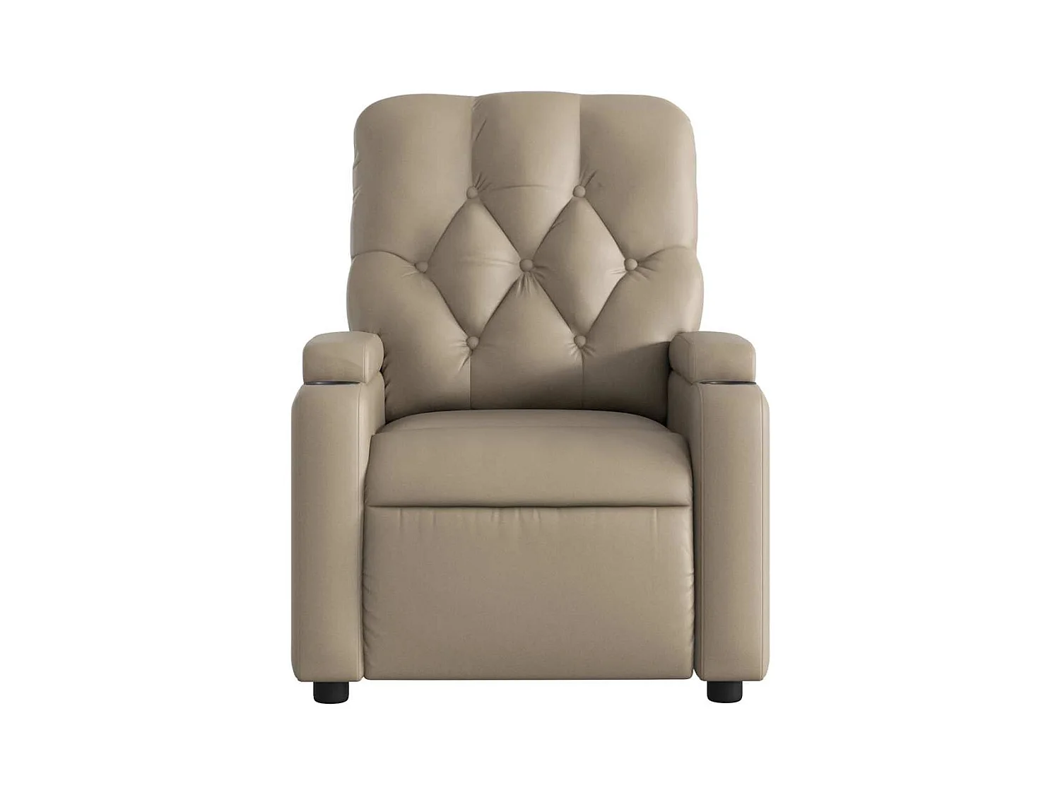 Fauteuil de massage inclinable électrique cappuccino similicuir