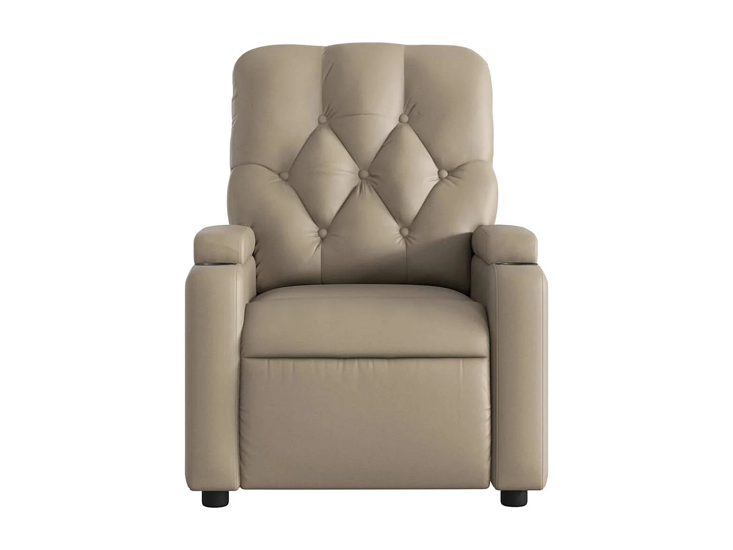 Fauteuil de massage inclinable électrique cappuccino similicuir