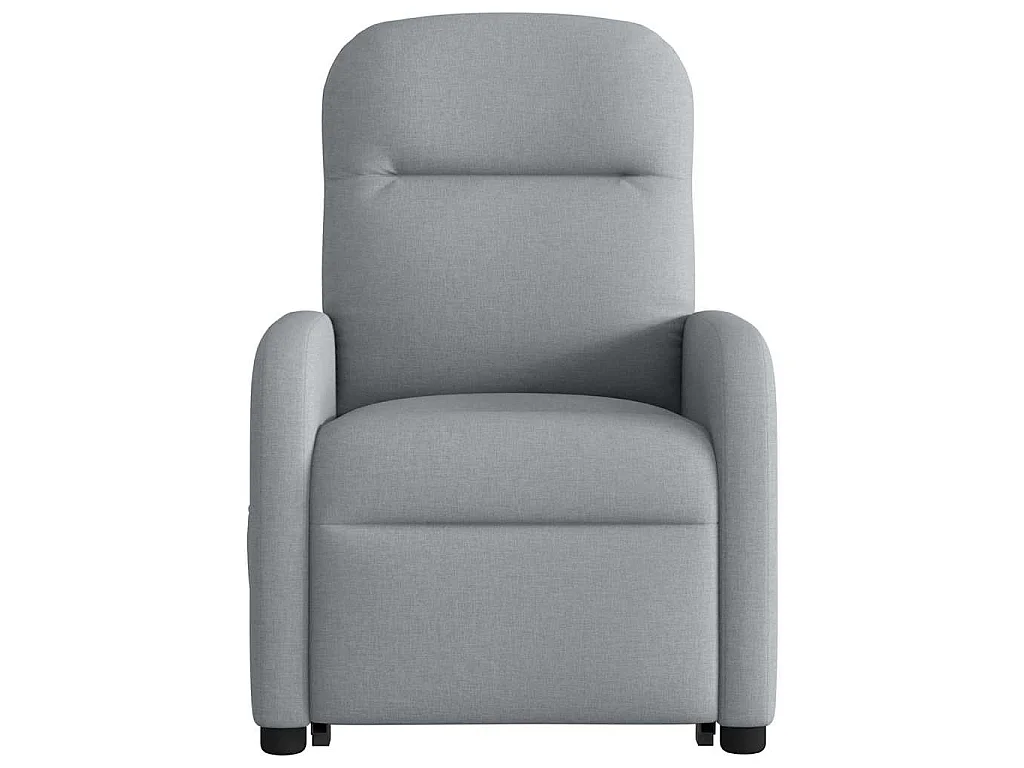 Fauteuil de massage inclinable Gris clair Tissu