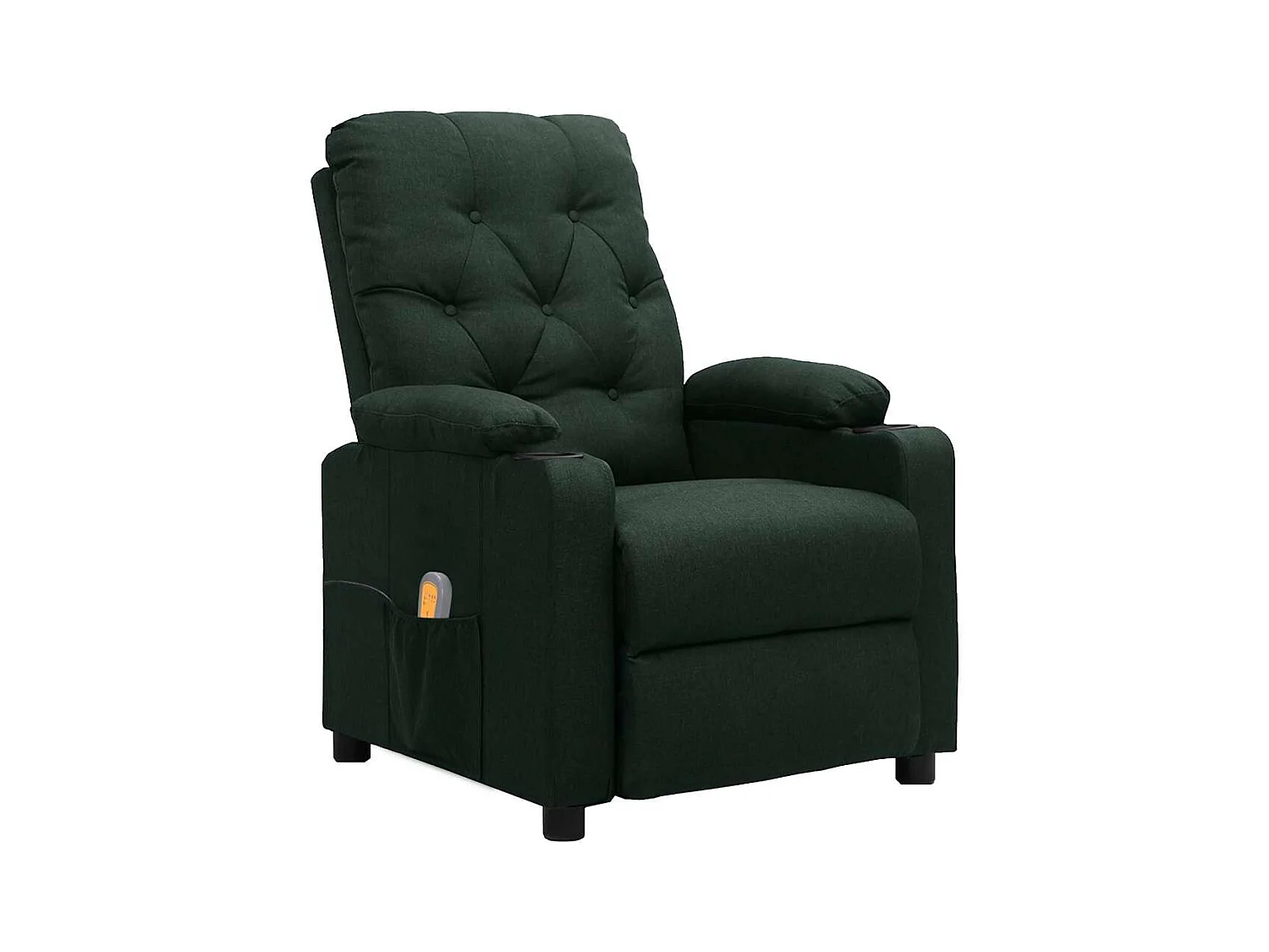 Massagestoel stof donkergroen