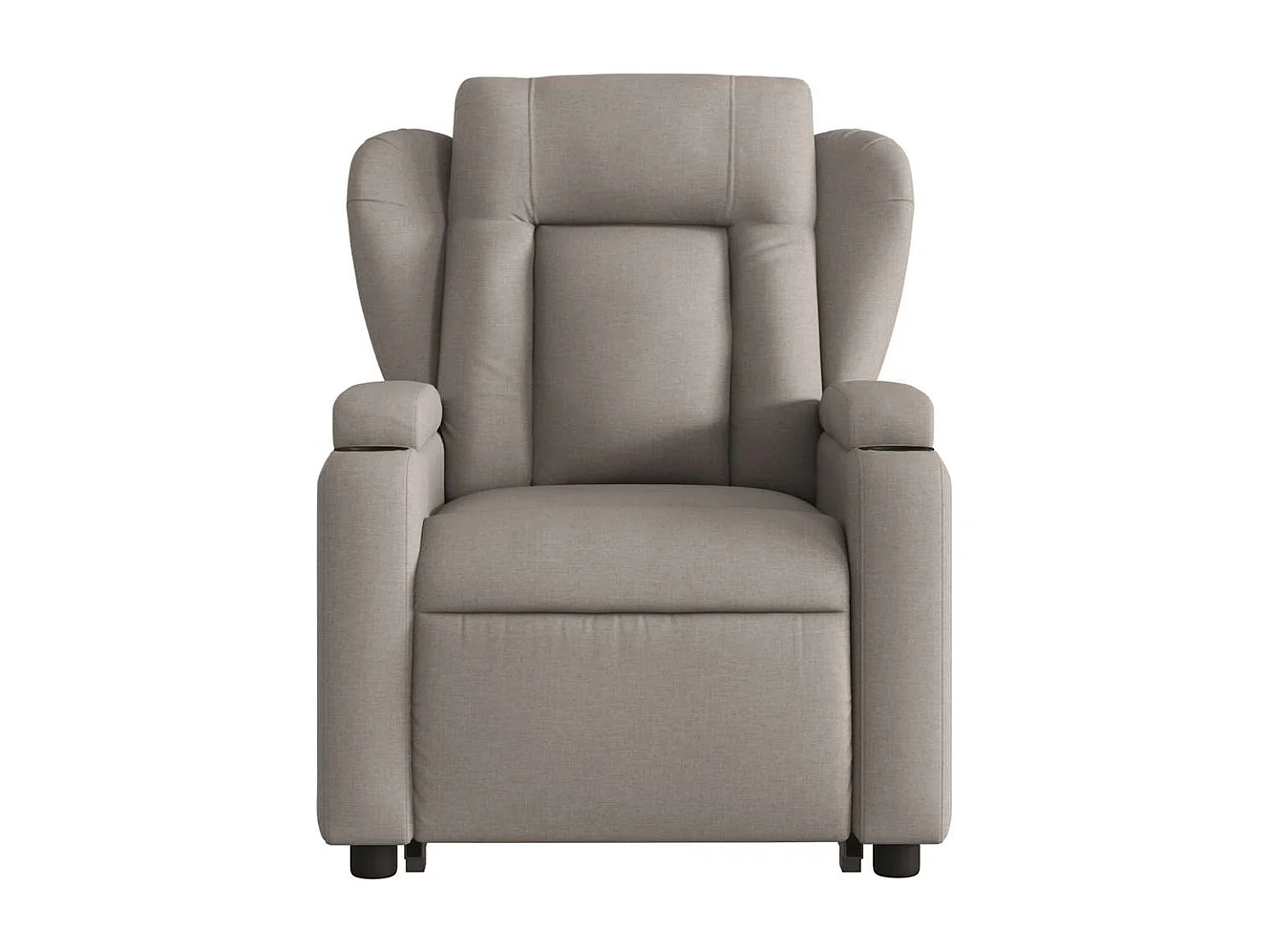 Fauteuil inclinable de massage électrique Taupe Tissu