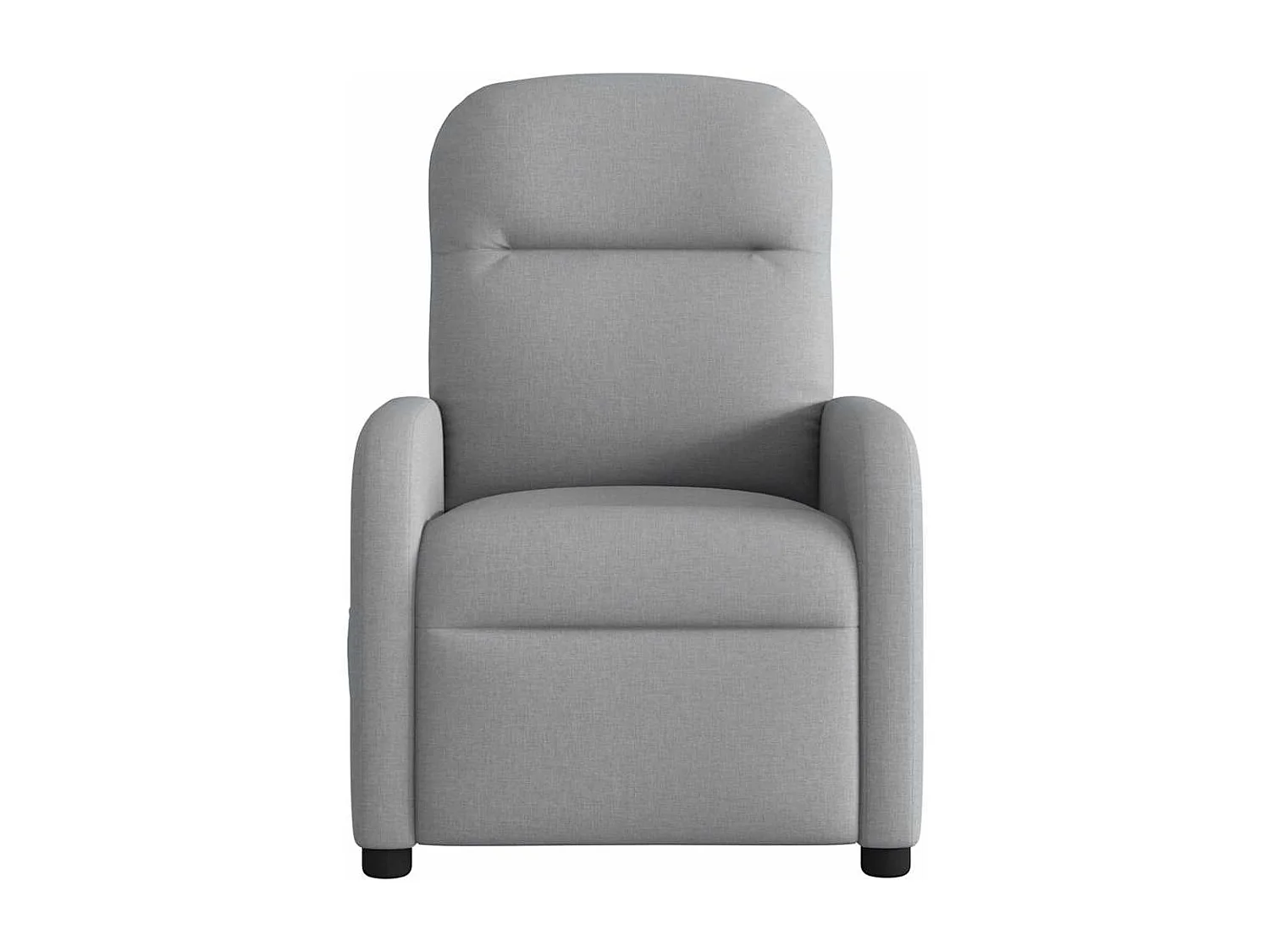 Sillón reclinable de masaje eléctrico tela gris claro