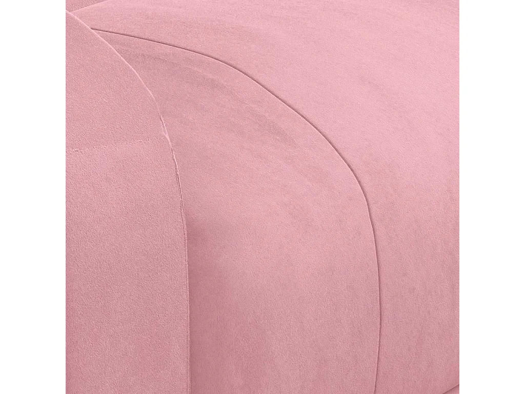 Poltrona Elettrica Reclinabile Massaggio in Velluto Rosa