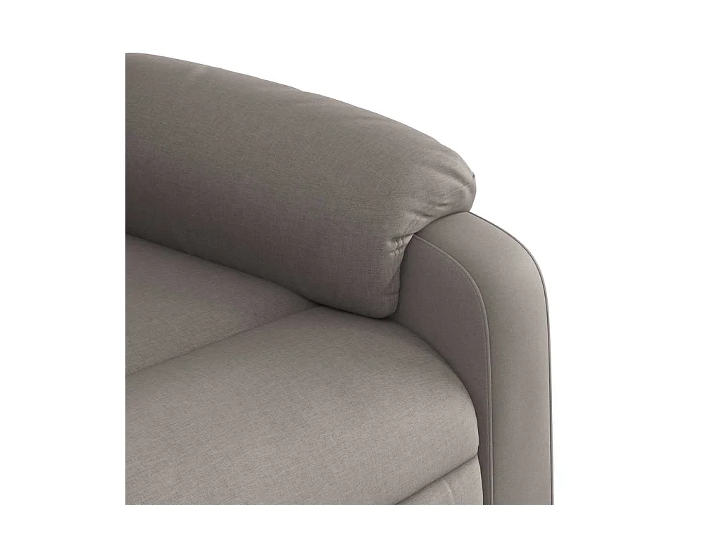Fauteuil inclinable de massage Taupe Tissu