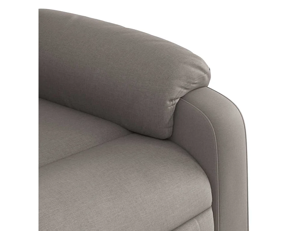 Fauteuil inclinable de massage Taupe Tissu