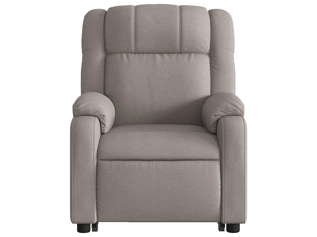 Fauteuil inclinable de massage Taupe Tissu