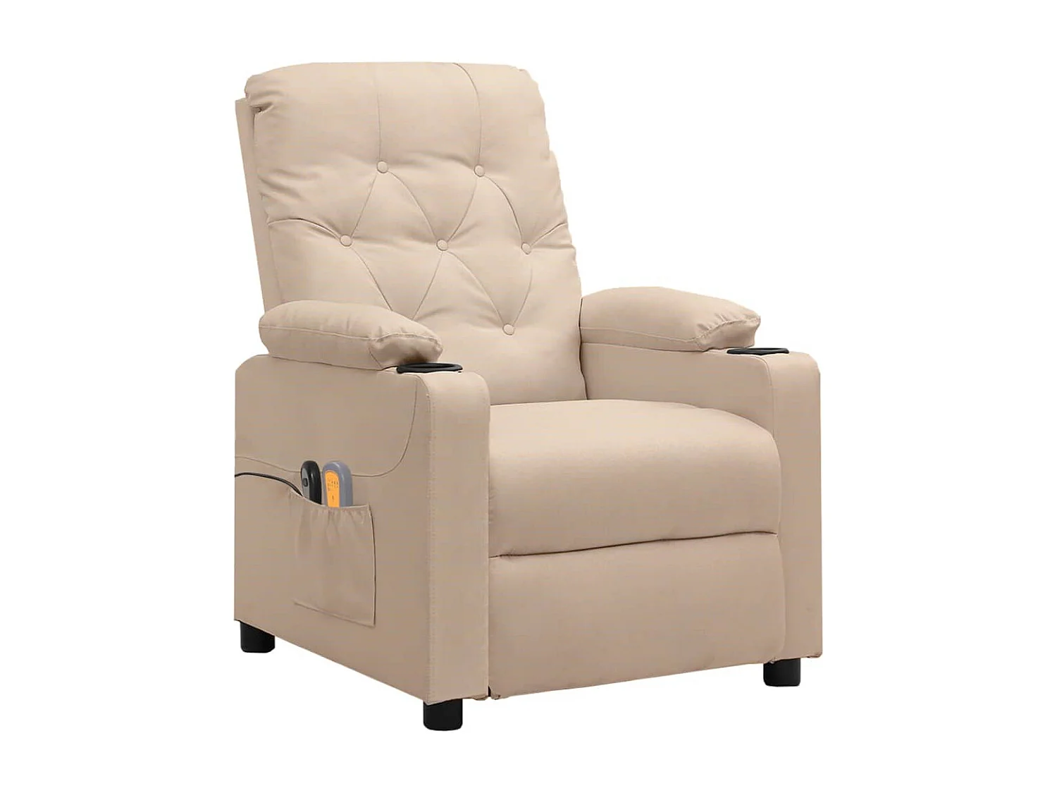 Massagesessel Elektrisch Creme Stoff