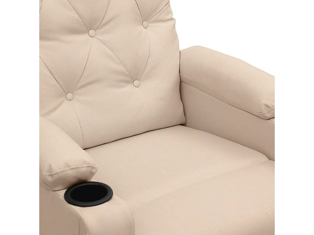 Massagesessel Elektrisch Creme Stoff