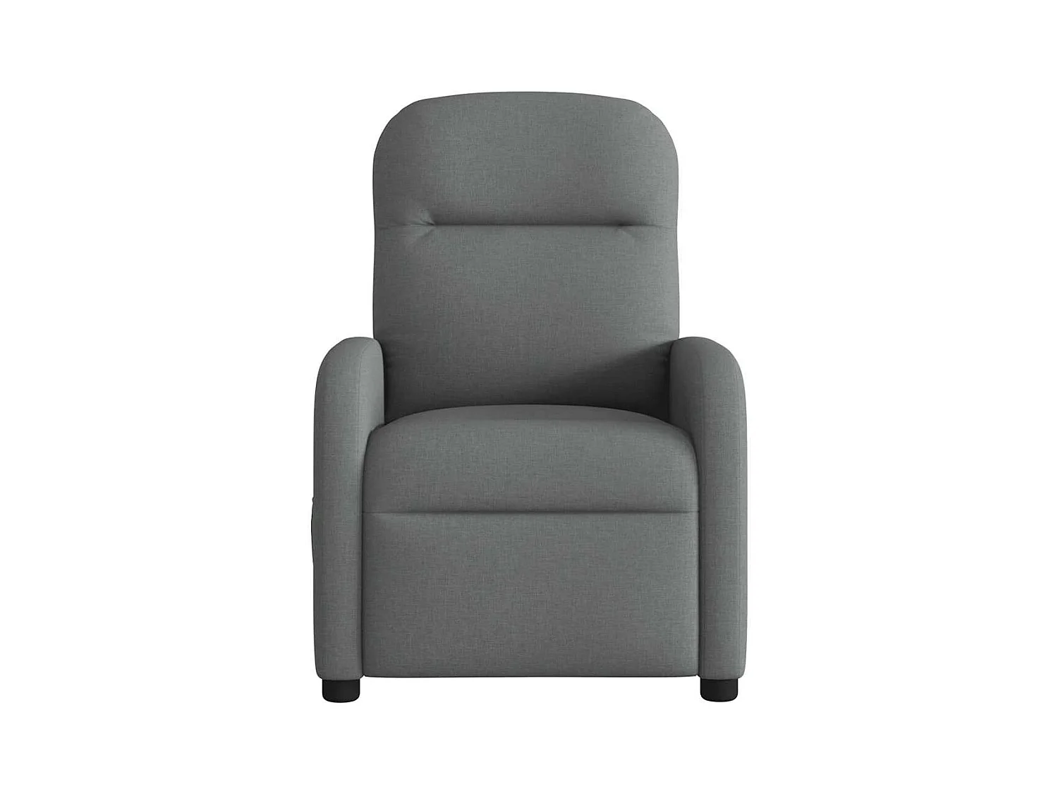 Fauteuil inclinable de massage électrique gris foncé tissu