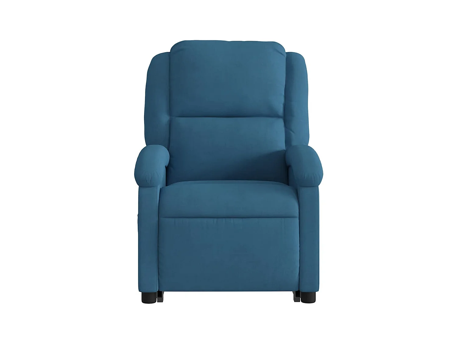 Fauteuil de massage inclinable Bleu Velours