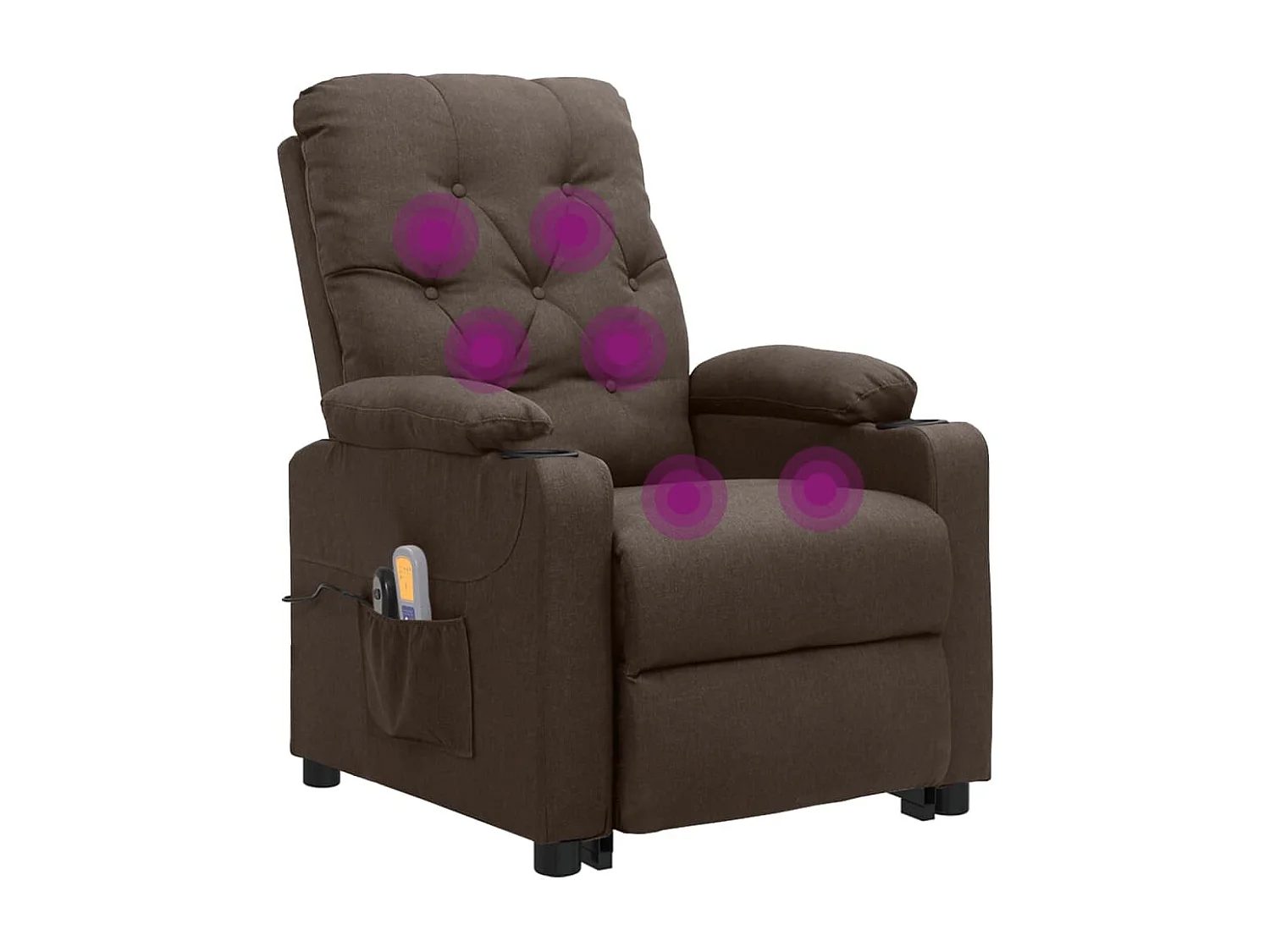 Fauteuil de massage Marron Tissu