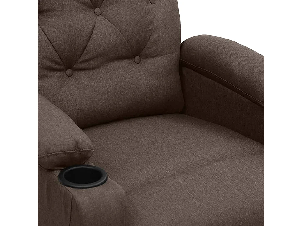 Fauteuil de massage Marron Tissu