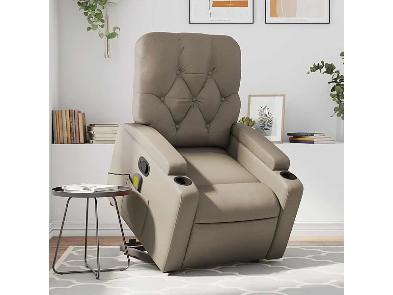 Fauteuil inclinable de massage Cappuccino Similicuir