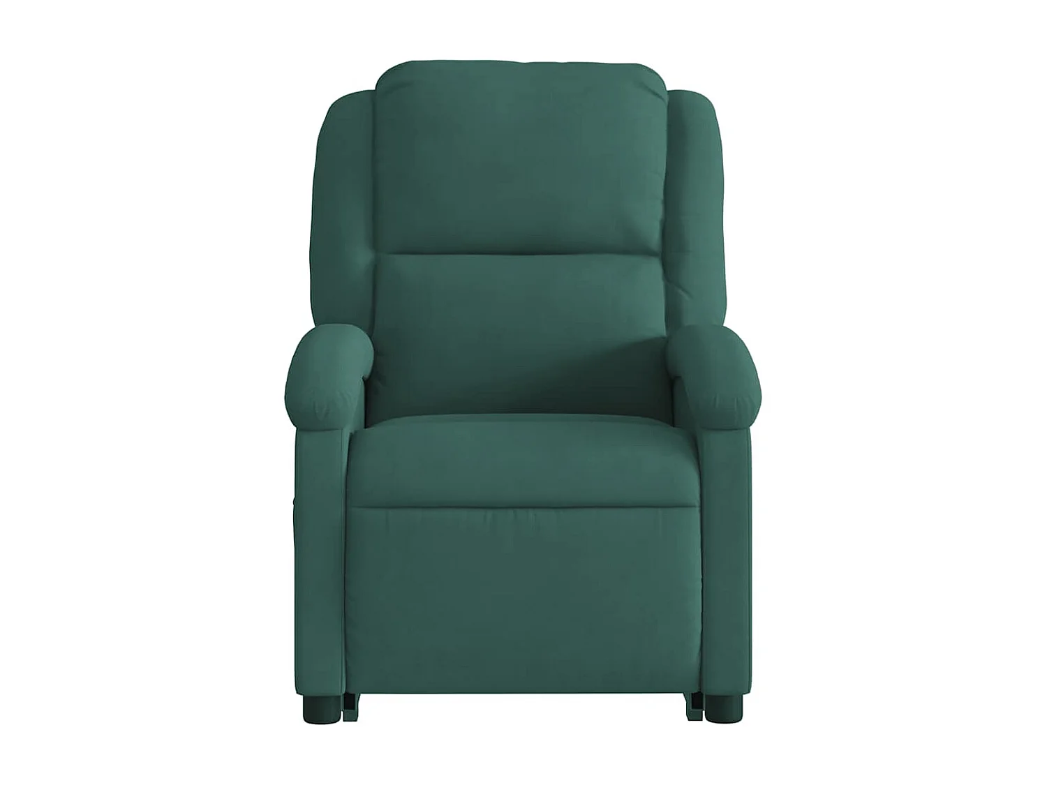 Fauteuil inclinable de massage électrique vert foncé velours