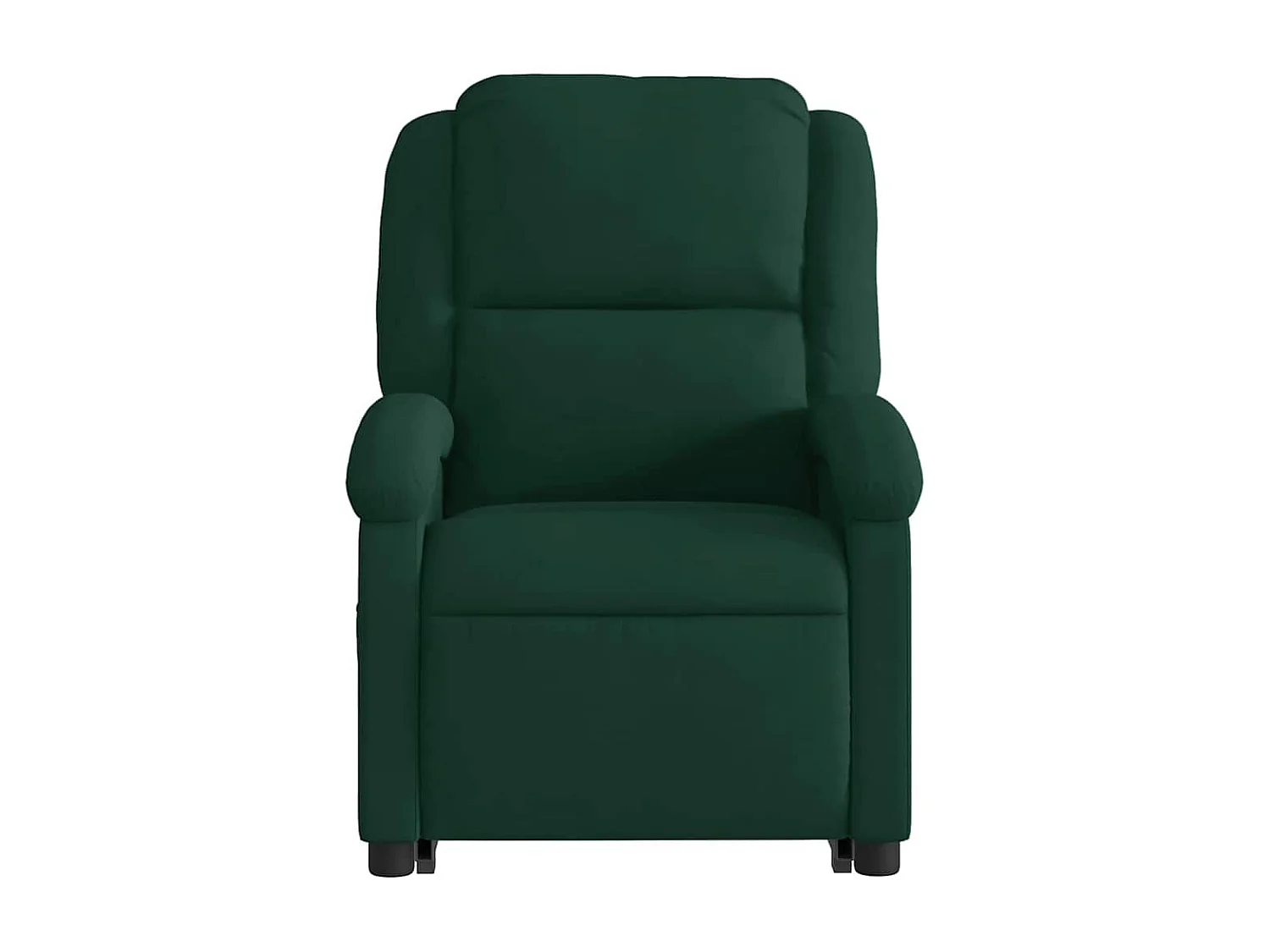 Sillón masaje reclinable elevable terciopelo verde oscuro