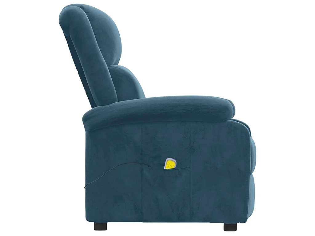 Fauteuil de massage Bleu Velours