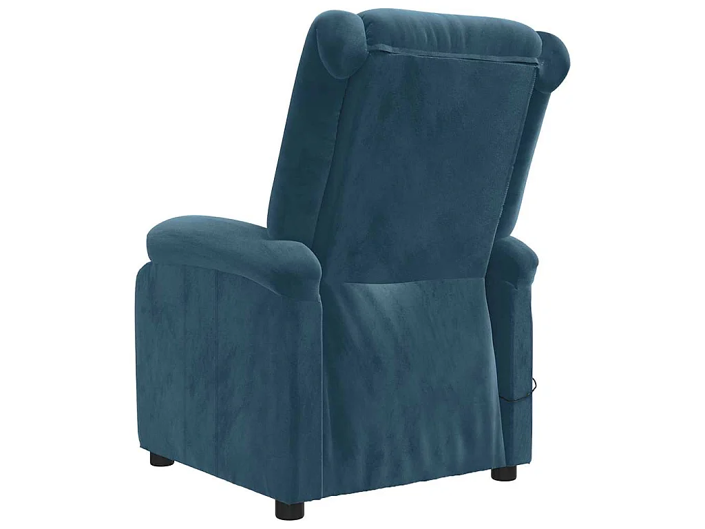 Fauteuil de massage Bleu Velours