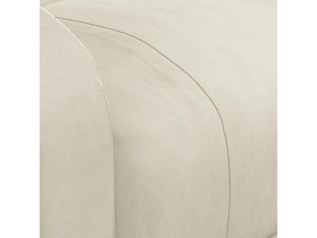 Poltrona de massagens veludo cor creme