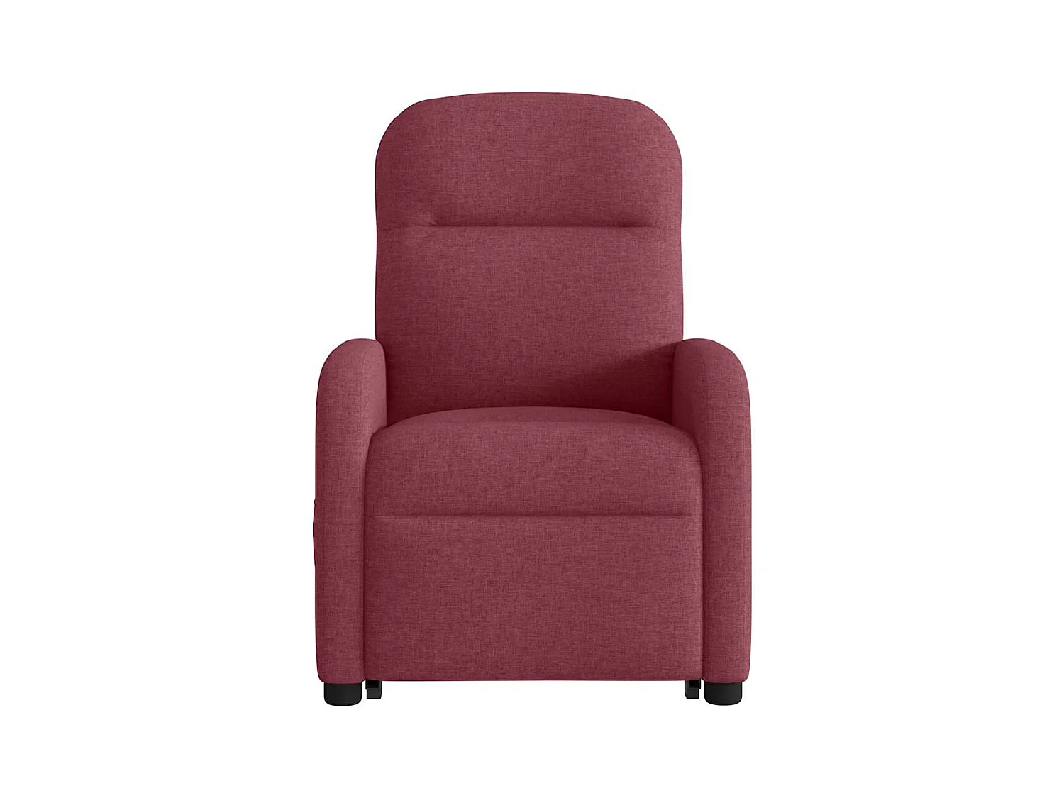Fauteuil inclinable de massage électrique Rouge bordeaux Tissu