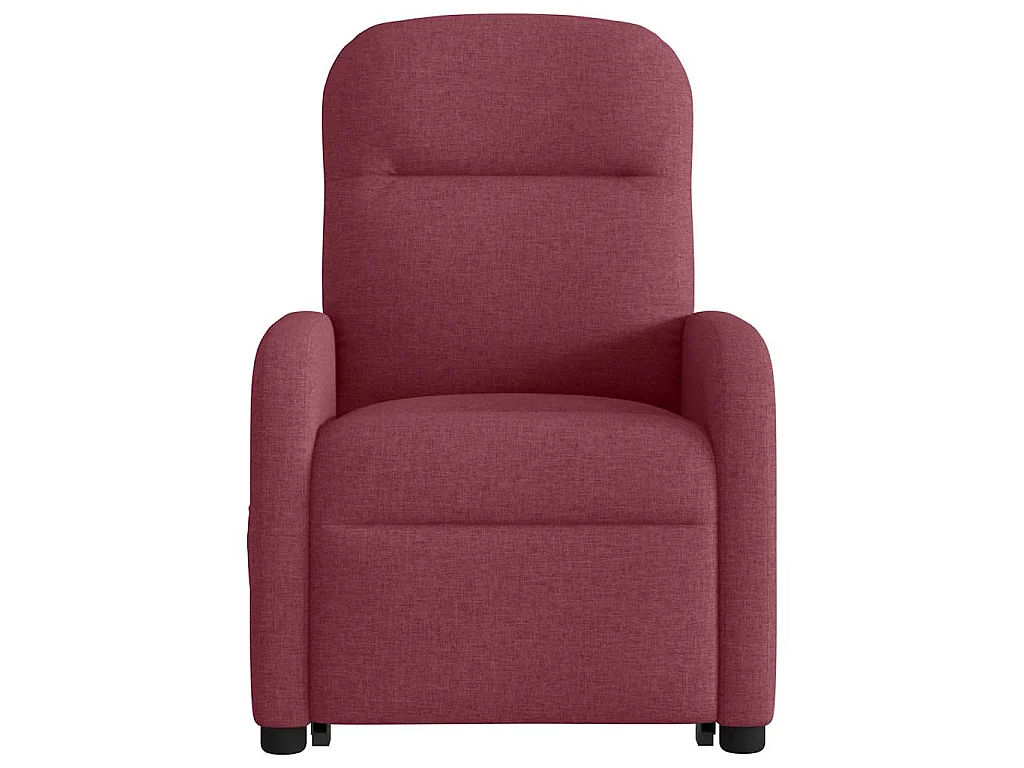 Fauteuil inclinable de massage électrique Rouge bordeaux Tissu