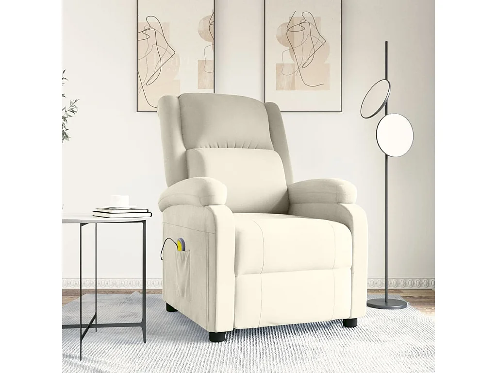 Fauteuil de massage Crème Velours