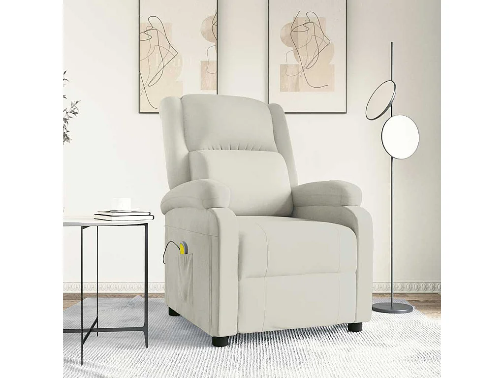 Fauteuil de massage Crème Velours