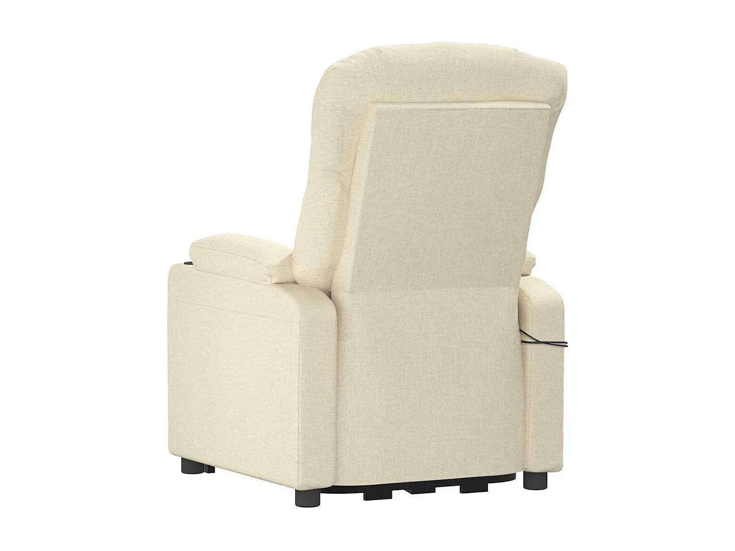 Poltrona Alzapersona Massaggiante Crema in Tessuto