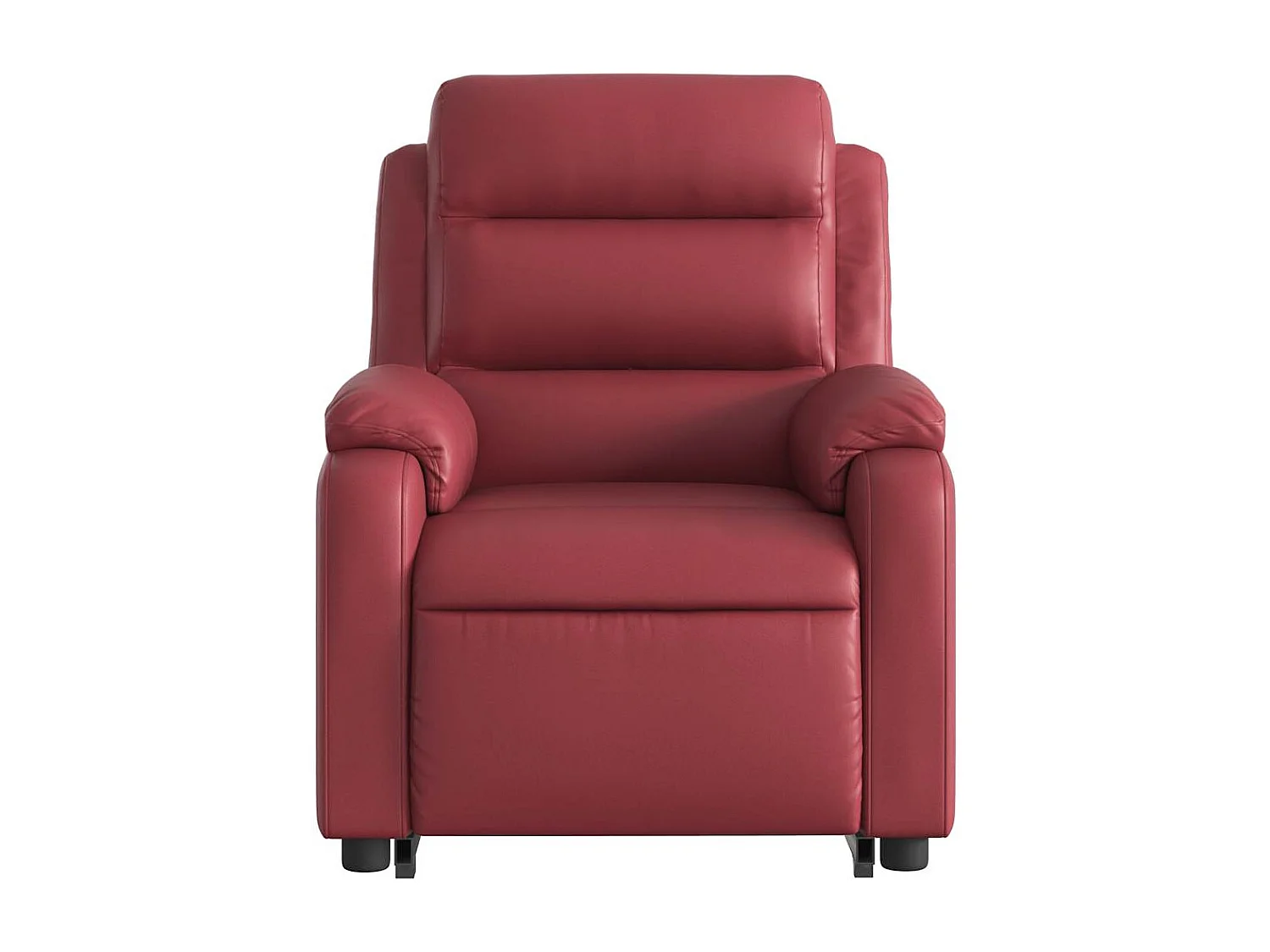 Fauteuil inclinable de massage électrique rouge bordeaux