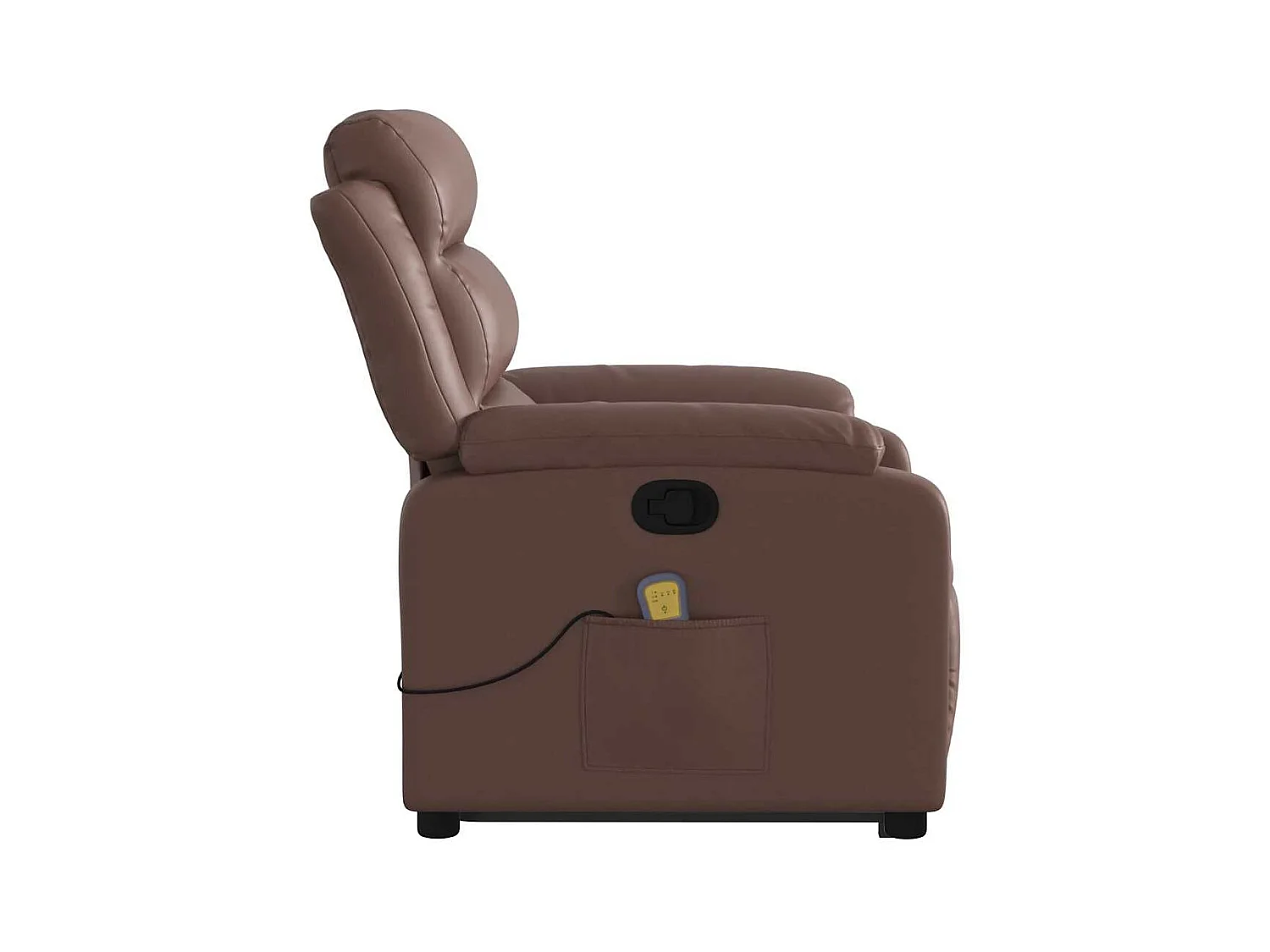 Fauteuil inclinable de massage Marron Similicuir