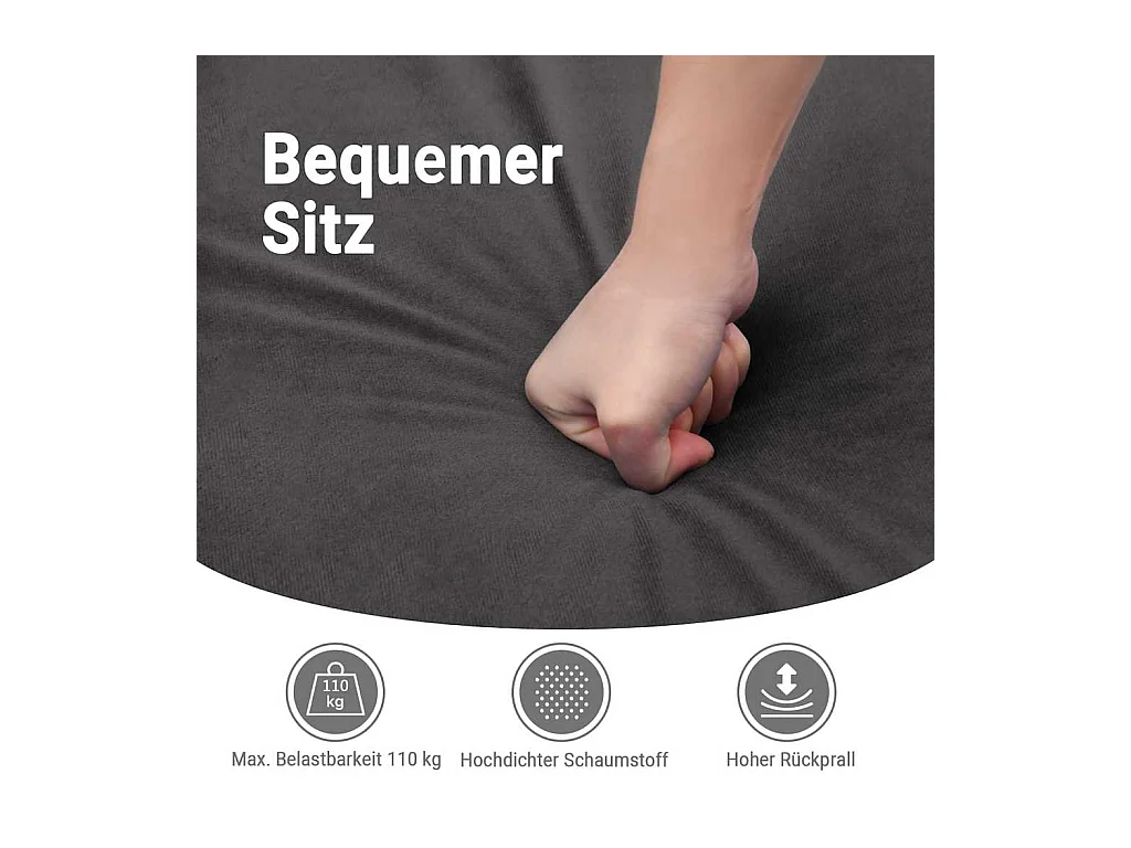 Fauteuil inclinable électrique bleu velours