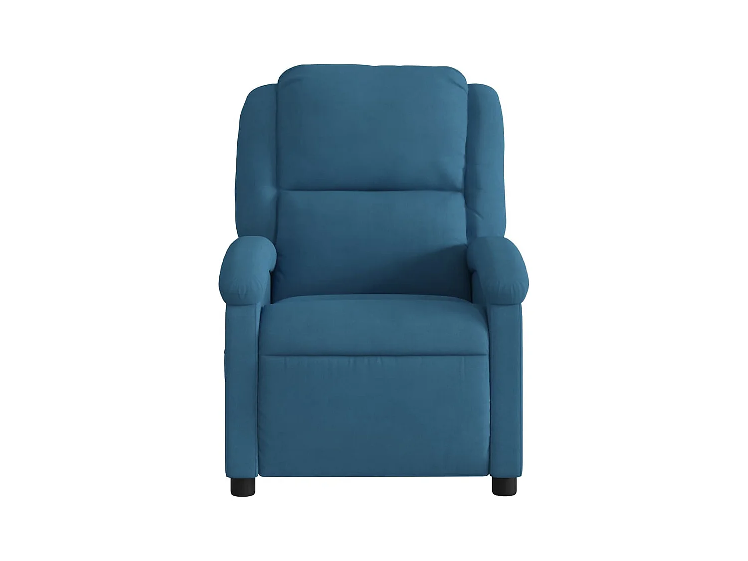 Fauteuil inclinable électrique bleu velours