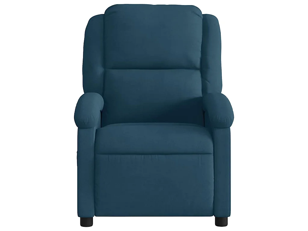 Relaxsessel Elektrisch Blau Samt