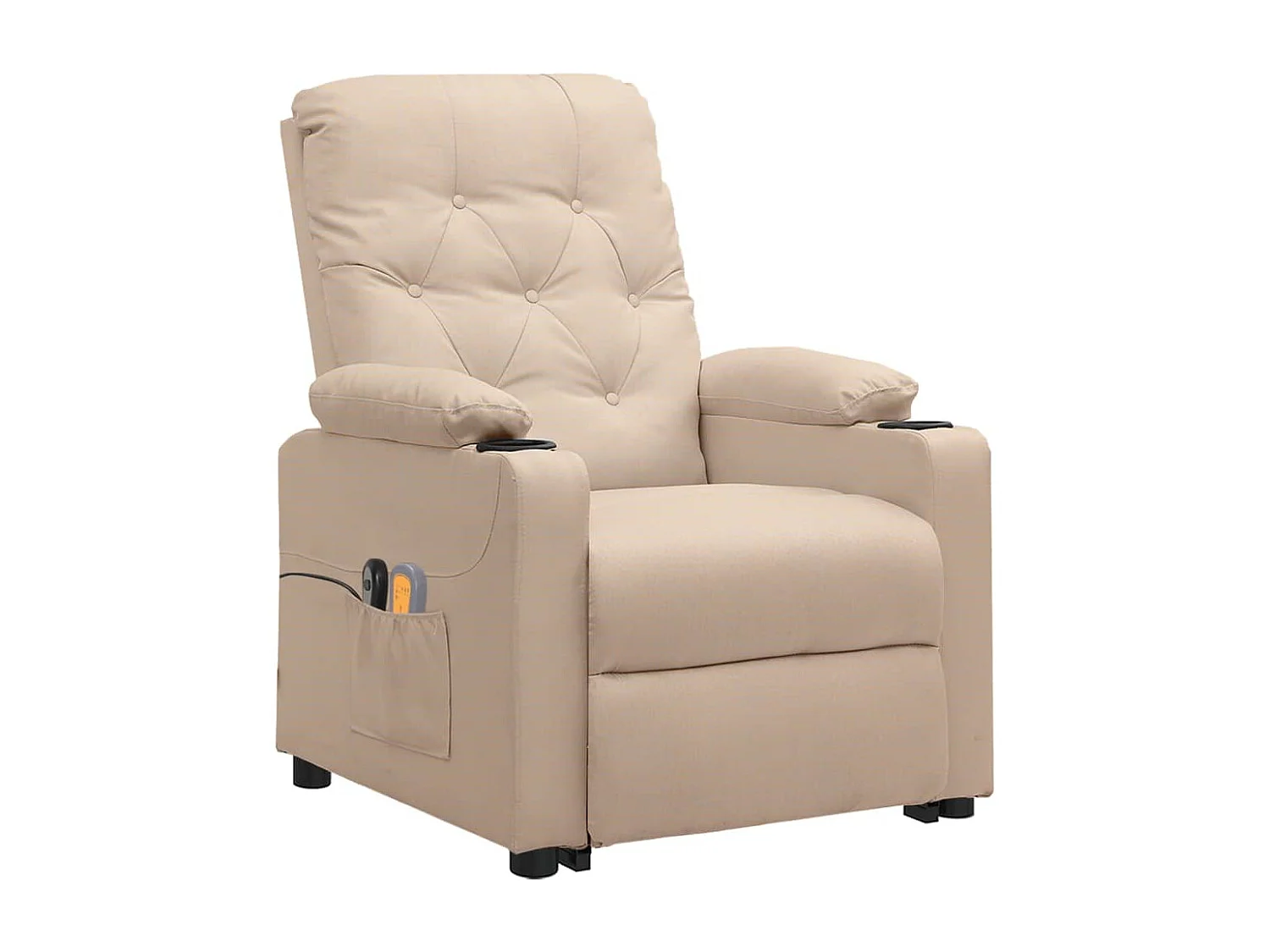 Fauteuil de massage Crème Tissu